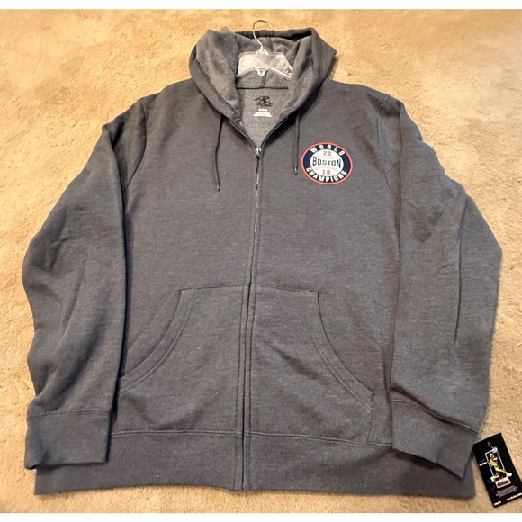 NWT Boston Red Sox Hoodie Sweatshirt Mens Full Zip World Champions 2018 Large - Picture 2 of 10